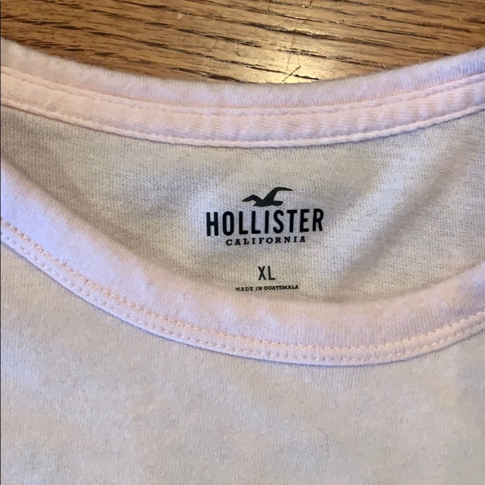Light pink hollister long sleeve graphic tee shirt - Picture 2 of 3